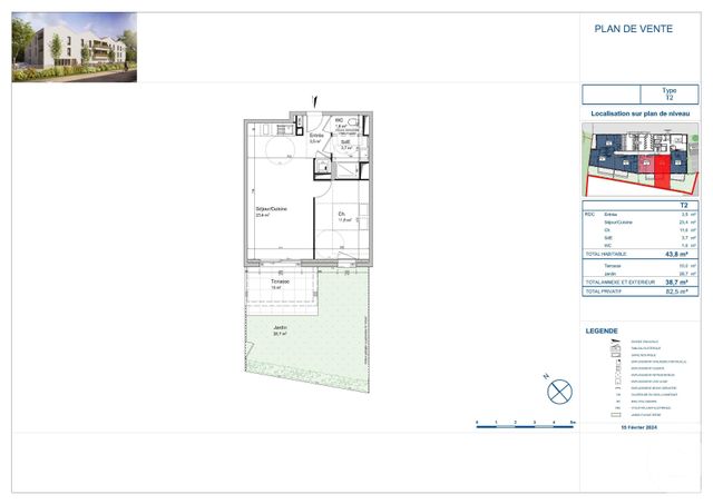 Afficher la photo en grand Appartement F2 à vendre - 2 pièces - 43.9 m2 - LE FENOUILLER - 85 - PAYS-DE-LOIRE - Century 21 Atlantique Immo